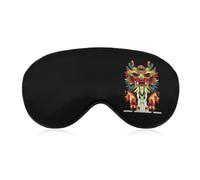 Colorful Traditional Chinese Dragon Eye Mask for Women Men Cute Sleep Masks Soft Patch Blackout Eye Cover Travel Blindfold