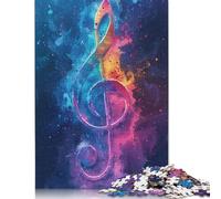 Colorful Treble Clef Jigsaw Puzzles Puzzles for Adults Kids. 1000 Piece Impossible Challenge Toy Educational Games Home Decoration for Adults& Kids Age 14 Years Up 1000pcs (75x50cm)