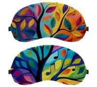 Colorful Tree 2-Pack Light-Blocking Soft Breathable Eye Masks Sleep Mask Eye Patch