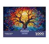 Colorful Tree Fantasy Durable Material Easy to Assemble Pieces, Perfect for Relaxing, Unwinding And Enjoying Quiet Moments 70x50cm/1000pcs