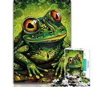Colorful Tree Frogs 1000 Piece Jigsaw Puzzles for Adults Gifts,Family Game Stress Reliever Difficult Challenge Great Gifts And Toys (50x75cm)