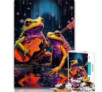 Colorful Tree Frogs 1000 Piece Jigsaw Puzzles for Adults Gifts,Help The Brain Exercise Addictive Toys to Cultivate Patience Suitable for Couples (75x50cm)