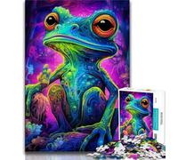 Colorful Tree Frogs Adult Jigsaws 1000 Pieces Difficult,Challenging To Complete But Fun And Humorous Birthday Present,Gifts,Wall Art (38x26cm)