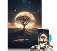 Colorful Tree of Life 1000 Piece Jigsaw Puzzles for Adults Gifts,Help The Brain Exercise Addictive Toys to Cultivate Patience Great Gift 38x26cm