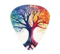 Colorful tree of life Durable guitar picks - three thicknesses of thin, medium and thick are available, suitable for guitar, bass, electric guitar and ukulele