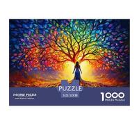 Colorful Tree of Life Durable Thick Paper Interesting Brain Challenge, Perfect for Adults Looking for Relaxing Hobby at Home 52x38cm/1000pcs