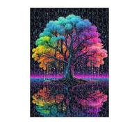 Colorful Tree of Life Puzzle 500 Pieces, Fun Challenging Puzzle Games, Difficult Jigsaw Puzzles for Adults 500 Pieces
