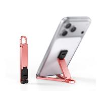 Colorful Triangular Phone Stand, Aluminum Alloy, Switch Between Viewing Modes, For Video Calls And Travel(pink)