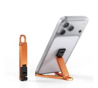 Colorful Triangular Phone Stand, Aluminum Alloy, Switch Between Viewing Modes, For Video Calls And Travel(Orange)