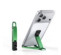 Colorful Triangular Phone Stand, Aluminum Alloy, Switch Between Viewing Modes, For Video Calls And Travel(green)