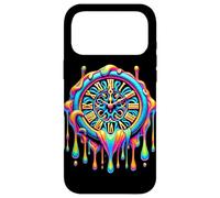 Colorful Trippy Melting Clock Psychedelic Art Case for iPhone 17 Pro Max