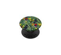 Colorful Tropical Birds and Green Nature Design PopSockets Adhesive PopGrip