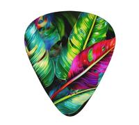 Colorful Tropical Leaf High-Quality, Wear-Resistant And Tough Guitar Picks Give You A Different Musical Experience