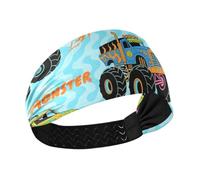 Colorful truck Fire Blue Wave Non-Slip? thick headbands for women Elastic hairbands for women's hair for basketball Football Gym Volleyball diademas para el pelo de mujer