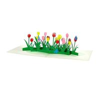 Colorful Tulip Pop Up Cards,Paper Flower Bouquet Greeting Cards with Blank Note Card & Envelope, gift for celebrating Love, Birthday, Anniversary, Special Moments, Valentine's Day