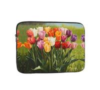 Colorful tulips Printing 10 inch Laptop Case Essential Accessory for Commuting and Office Use