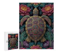 Colorful Turtle Art Print Puzzle 1000 Teile Schwer Puzzle Spielzeug Lernspiel Impossible Herausforderungsspielzeug Für Erwachsene Kinder 500 PCS