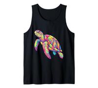 Colorful Turtle Graphic Tropical Ocean Tank Top