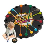 Colorful Twisted Rope Sorting - 9 Inch Compact Base, Smooth and Safe Edge, Mental Strategy | Portable Playset For Boys And Girls, Family Night Challenge, Sp Reasoning Training