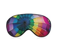 Colorful Umbrella Eye Mask, Side Sleeping Mask Light Blindfold Sleeping Mask Nose Pad and Elastic Band for Children Women and Men