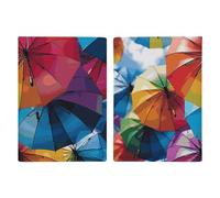 Colorful Umbrella Passport Protector Slim Passport Holder for Travel Essentials Compact Passport Sleeve Lightweight Wallet for Travel, style, 20.3x13.8cm