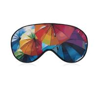 Colorful Umbrella Sleeping Mask, Light Blocking Eye Mask, Comfortable and Soft, Eye Cover with Elastic Band, Suitable for Men and Women, Suitable for Travel/Sleeping