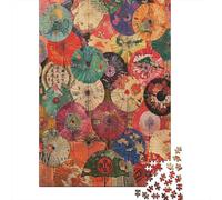 Colorful Umbrellas Collage 1000 Piece Adults Puzzle Kids Age Games Puzzle Game Difficult Impossible Challenging & Brainteasing 52x38cm/1000pcs