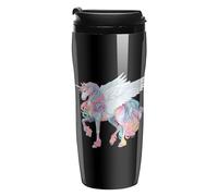 Colorful Un-icorns Coffee Mug Double Wall Travel Tumbler with Lid Tea Cup for Hot/Ice Drinks 350ml