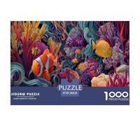 Colorful Underwater World Jigsaw Puzzles Puzzle for Adults Kids. 1000 Piece Great Gifts Challenge Toy Educational Game Home Decoration for Educational Games Gifts 38x26cm/1000pcs