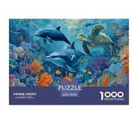 Colorful Underwater World Jigsaw Puzzles Puzzle for Adults Kids. 1000 Piece Whimsical Challenge Toy Educational Games Home Decoration for Educational Games Gifts 70x50cm/1000pcs