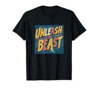 Colorful Unleash The Beast Speech Logo T-Shirt
