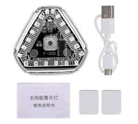 Colorful USB Rechargeable LED Car Light, RGB Color Remote Flashing Warning Car Decorative Light, Multi-modal