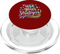 Colorful Use Your Strategies Word Art USE your Strategies! PopSockets PopGrip for MagSafe