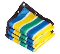 Colorful UV Resistant Rainbow Shade Cloth - Durable Mesh Tarp with Grommets for Garden Patio Pergola & Plant Protection (7x13m/23'x43') - Sunblock Net Cover