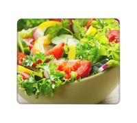 Colorful Various Salad Print Mouse Pad Square Mouse Mat Non-Slip Mousepad Large Gaming Mouse Mat For Office Laptop 10 x 12 inch