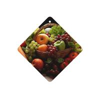 Colorful Various Vegetables and Fruit Car Air Fresheners Cards 4 Pcs Long Lasting Car Fresheners Gifts for Men Women Auto Aromatherapy Tablets Hanging Scented Card Rearview Mirror Pendant