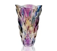 Colorful vase, Crystal Glass Large Vase Decorative Colorful Flower Vase Plant Container, for Home Decor,Wedding Decor,Centerpieces,Party