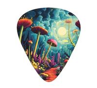 Colorful Venus Flytrap guitar pick set, 3 different thicknesses, 12 pieces for a variety of instruments