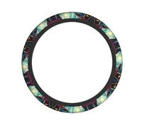Colorful Venus FlytrapPrinted steering wheel cover elastic steering wheel cover 15-inch diameter suitable for SUVs and cars