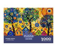 Colorful Village Art Secure Fitting Pieces Choice for Birthdays, Anniversaries And Special Occasions 52x38cm/1000pcs