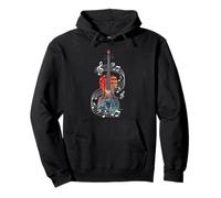 Colorful Violin Music Classical Instrument Art Pro Pullover Hoodie