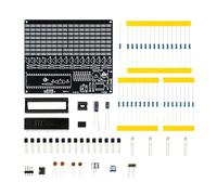 Colorful Voice Activated LED Rhythm Light Display Board with 16X8 Panel for Music Visualization Projects Sound Controlled LED Spectrum