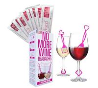 Colorful Wand Wine Purifer by PureWine- 8 Wine Sticks Filter Histamines & Sulfites, May Reduce Headaches - Disposable Wine Accessory for Family, Stocking Stuffers, Parties