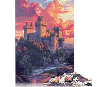 Colorful Warwick Castle 1000 Piece Jigsaw Puzzle for Adults Family Game Teens Jigsaw Puzzle 1000pcs (75x50cm)