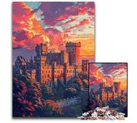 Colorful Warwick Castle Jigsaws 1000 Pieces for Adults Puzzles for Adults Family Fun Activity, Brain Challenge, for Teenager 50x75CM/19.68x29.52inch