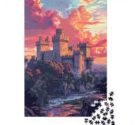Colorful Warwick Castle Puzzle Challenging And Brainteasing 100 Percent Recycled Cardboard Jigsaw Puzzle for Adults Teen Birthday Present 1000pcs (38x26cm)