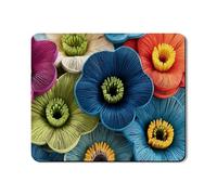 Colorful Washer Dryer Top Protector Mat, Vibrant Floral Washing Machine Top Cover, Spring Garden Rubber Anti-slip Waterproof Washer And Dryer Mats for Laundry Room 20x24 Inch
