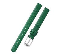 Colorful watch wristband 8mm 10mm small size Leather Watch Strap Women's Watch Replacement Straps watch accessories, Green, 8mm