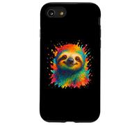 Colorful Watercolor Sloth Art Case for iPhone SE (2020) / 7/8