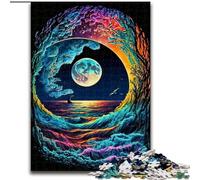Colorful Waves 1000 Piece Jigsaw Puzzle for Adults And Teenagers, for Age 14+ Game Wall Decoration Unique Gifts for Birthday And Christmas (50x75cm)